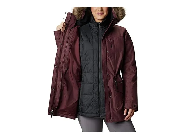Columbia Women's Carson Pass interchange Jacket (L Malbec)