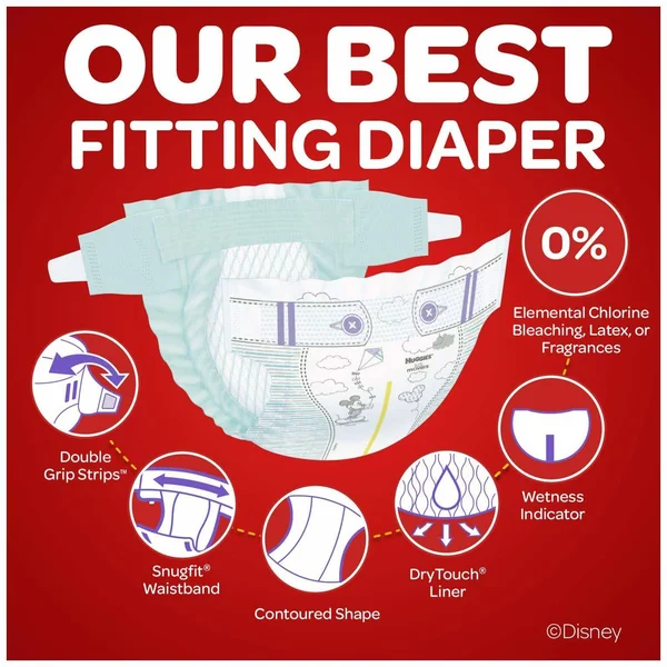 Huggies Little Movers Diapers 162 Ct. - Size 3