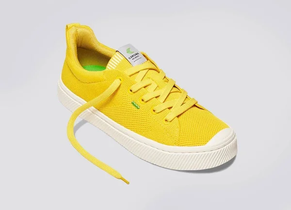 Cariuma IBI Low Sun Yellow Knit Sneaker Women - Yellow