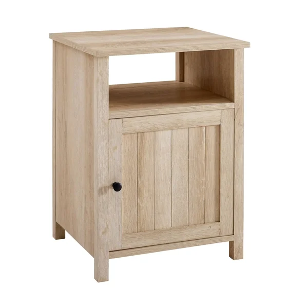 The Gray Barn 18-inch Groove Door Nightstand (Reclaimed Barnwood)