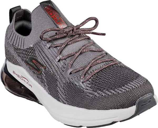 Skechers Go Run Air (Charcoal/Red) Men's Shoes