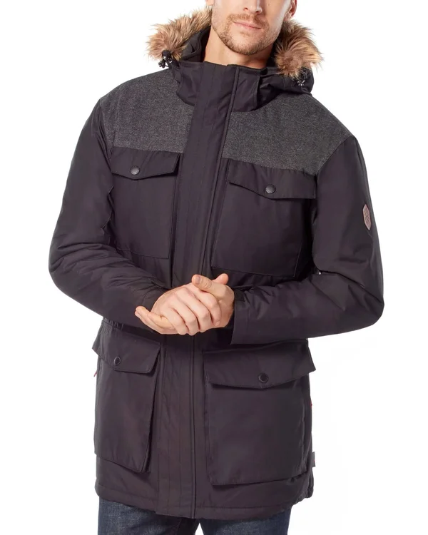 Free Country Men's Momentum Poly Canvas Parka Jacket (Size S)