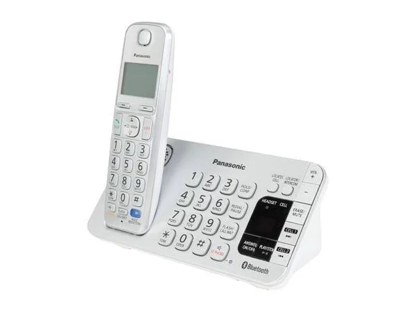 Panasonic KX-TGE273S Link2Cell Bluetooth Enabled Phone With 2 Handsets, 3000 Name/Number, Silver