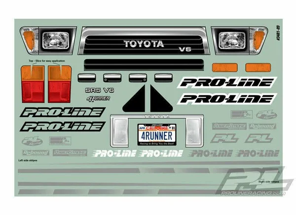 Pro-Line 1991 Toyota 4Runner Clear Body