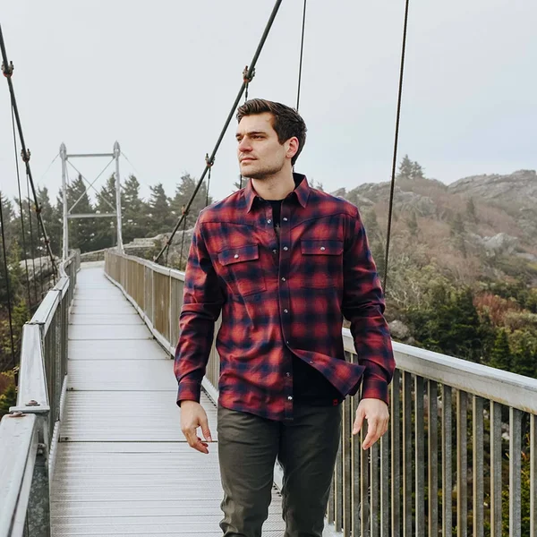 Mountain Khakis Men's Logan Flannel Shirt - Relaxed Fit - Large - Prairie Falcon