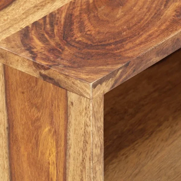 vidaXL TV Cabinet 35.4x22x17.7x22x15.7x22 Solid Sheesham Wood
