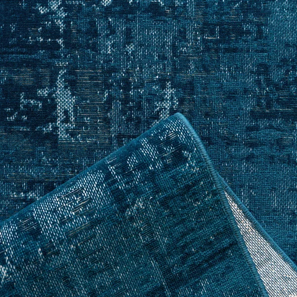 Valencia Blue 10 ft Runner Area Rug
