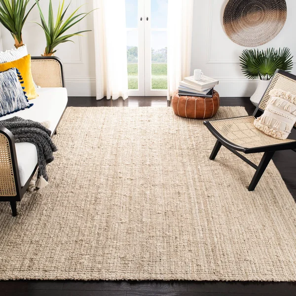 Safavieh Natural Fiber NF730B Area Rug Grey 7& x 7& Square