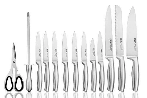 Deik 14 Pcs Knife Set - High Carbon Stainless Steel Kitchen Knife Set