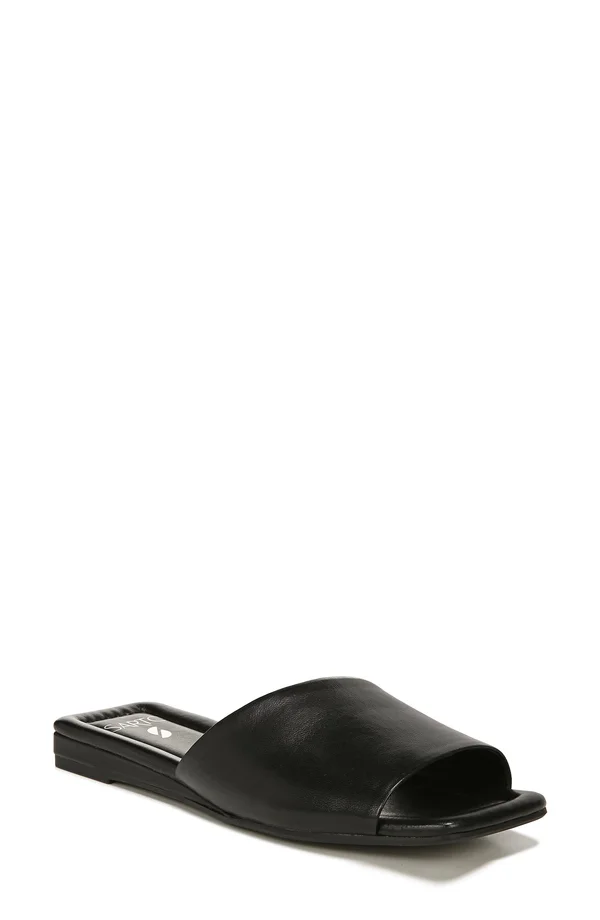 Franco Sarto Bordo Slide Sandal - Black - 7 M