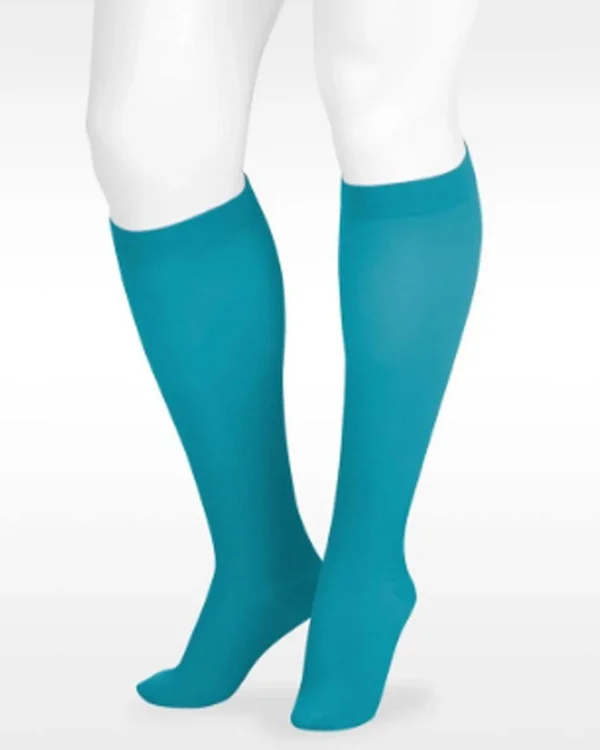 Juzo Soft 15-20 mmHg Open Toe Knee High - V, Regular, Pink