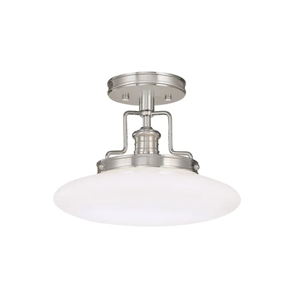 Hudson Valley 4202-SN Beacon 1 Light Semi Flush - Satin Nickel