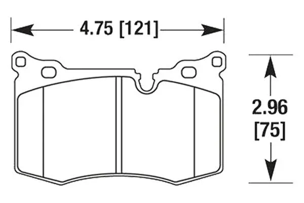 Hawk Performance Ceramic Brake Pads HB640Z.550