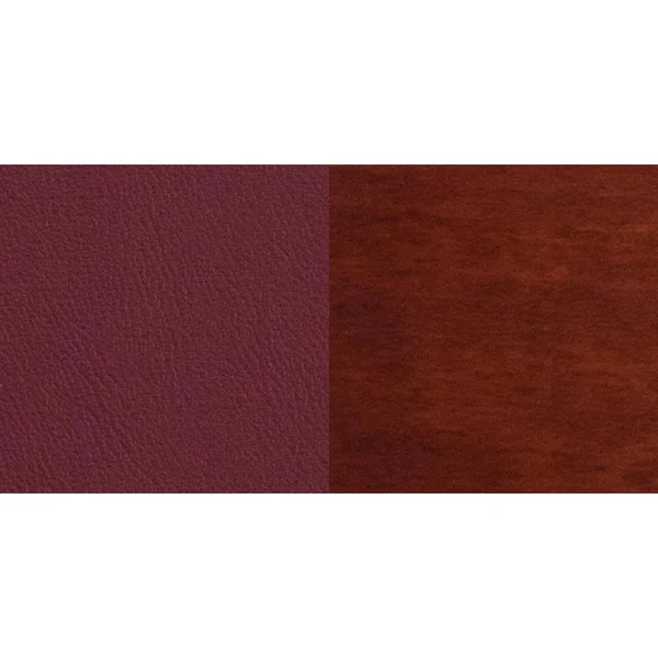 Darby Series Slat Back Mahogany Wood Restaurant Chair - Burgundy Vinyl Seat, Flash Furniture