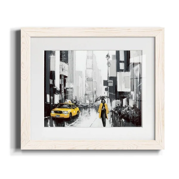 New York City II-Premium Framed Canvas - Ready to Hang - 27.5X37.5 - Black