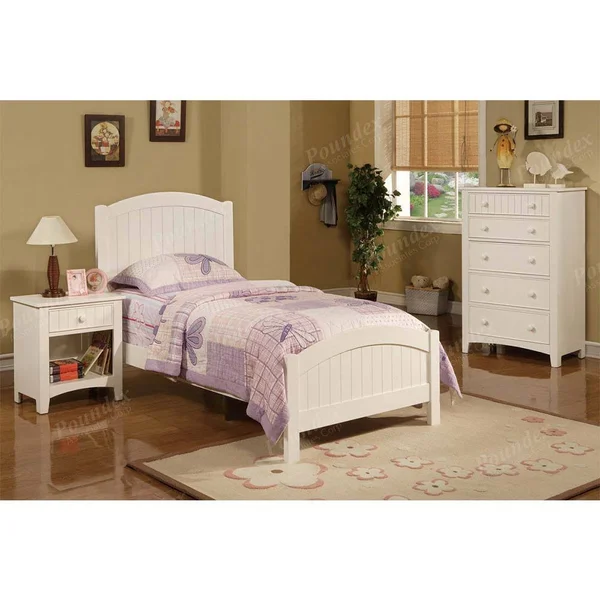 White 5 Drawer Chest