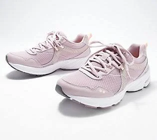 Ryka Mesh Lace-Up Memory Foam Sneakers -Intrigue 2 - Size 6-1/2 Medium, Violet Ice