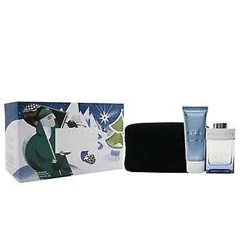 Bvlgari Man Glacial Essence Coffret: Eau De Parfum Spray 100ml/3.4oz + After Shave Balm 100ml/3.4oz + Pouch (X&mas Edition) 2pcs
