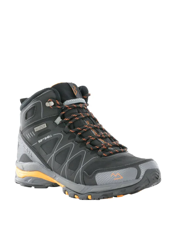 Nord Trail Men's Mt. Hood Hi Waterproof Hiking Boot - Black/Orange