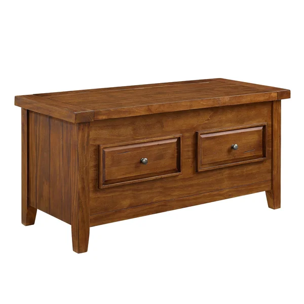 Crosley Furniture Storage Bench in Moroccan Pine