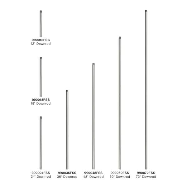 Hinkley 60x22 Downrod 990060FSS (Satin Steel)