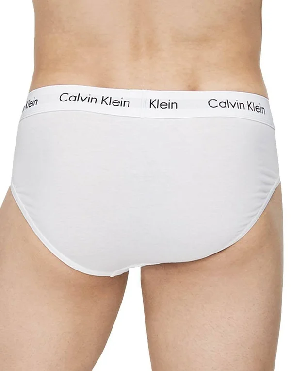 Calvin Klein Cotton Stretch Solid Hip Briefs 3-Pack - XL