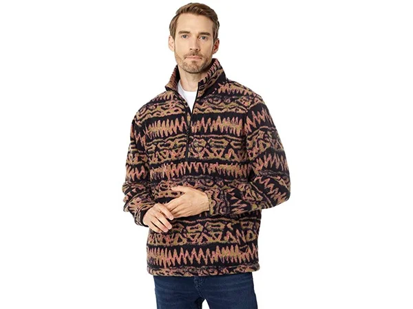 Billabong Boundary Mock Neck Men's Fleece Black XL