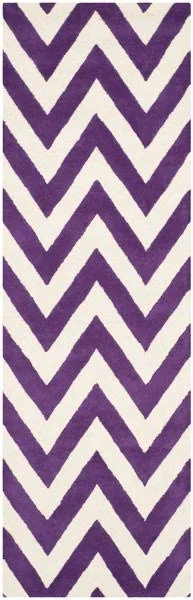 Safavieh Cambridge CAM139K Purple - Ivory Rug 2&6x22 x 12& Runner