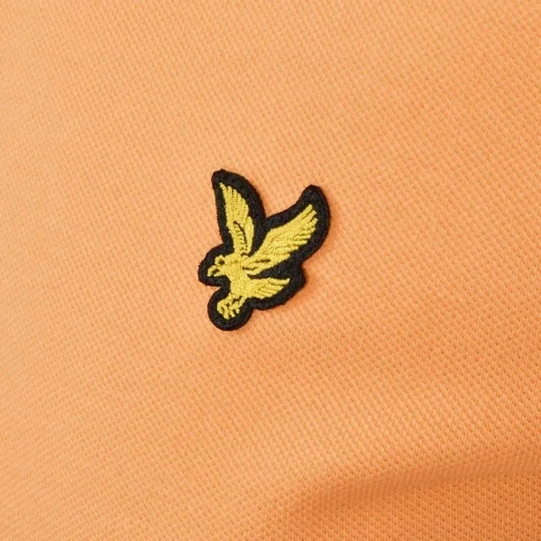 Lyle and Scott Short Sleeved Polo T Shirt Orange