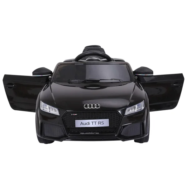 Aosom 6V Audi TT RS Kids Electric Sports Car Ride on Toy One Seat with Remote Control (Black)