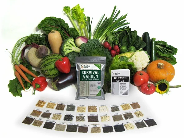 15 - 000 Non GMO Heirloom Vegetable Seeds Survival Garden 32 Variety Pack by Open Seed