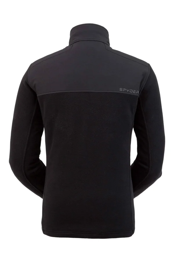 Spyder Men's Basin Half Zip Fleece Jacket - Medium - White