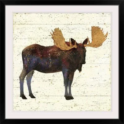&Golden Nature I& by James Wiens Painting Print Great Big Canvas Format: Black Frame - Size: 38x22 H x 38x22 W x 1x22 D