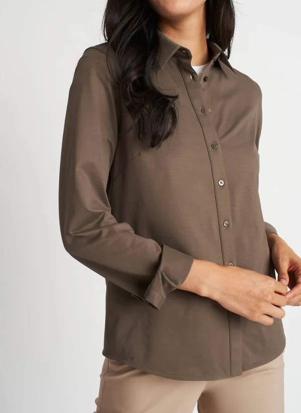 Kit and Ace Women's on The Move Classic Blouse - Green, Size S