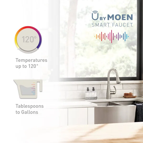 Moen Arbor Voice Activated One-Handle Pulldown Kitchen Faucet - Oil-Rubbed Bronze - 7594EVORB