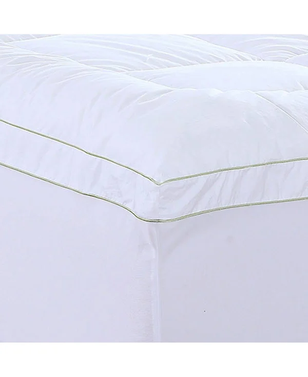 AC Pacific Christies Home Living Square California King Quilted Accent PIPING Mattress Pad with Fitted Mattress Cover