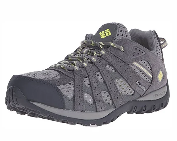 Columbia Women's Redmond Breeze Trail Shoe #BL6014-060 - Color Light Grey/Sunnyside, US 9
