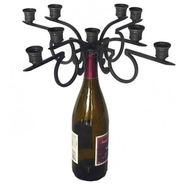 Wine Bottle Candelabra - Contemporary (Tapered, 4-Arm)