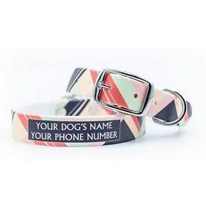 C4 Colorblocked Warm Waterproof Hypoallergenic Personalized Dog Collar - X-Large