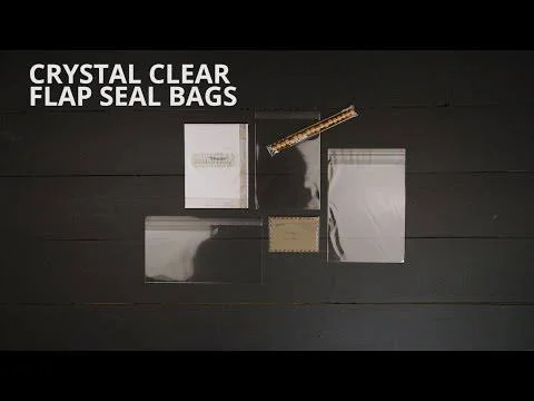 ClearBags - Large Adhesive Flap Clear Bags for Movie Posters and Collectibles, Bag Size: 27 7/16x22 x 41 1/4x22, 100 Bags, Cr