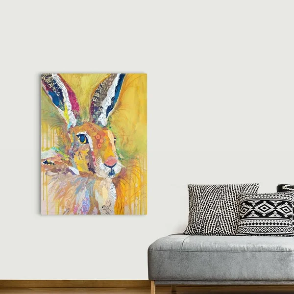 Harriet The Hare, Canvas Wall Art, 36x48, Great Big Canvas