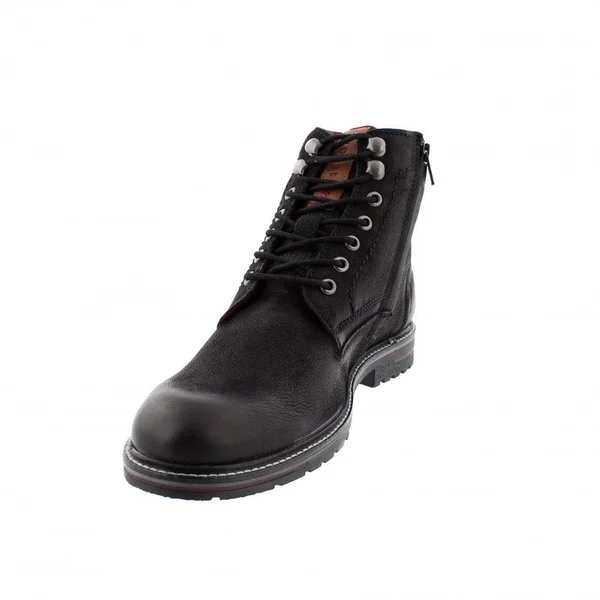 Bugatti Ringo 321-34534-3500-1000 Black Leather 44 EU Mens Ankle Boots