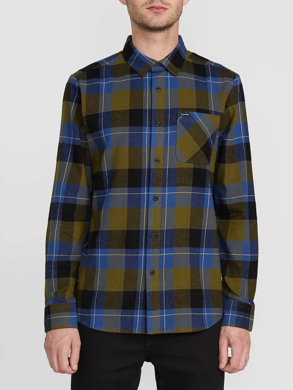 Volcom Caden Plaid Shirt - Primer White
