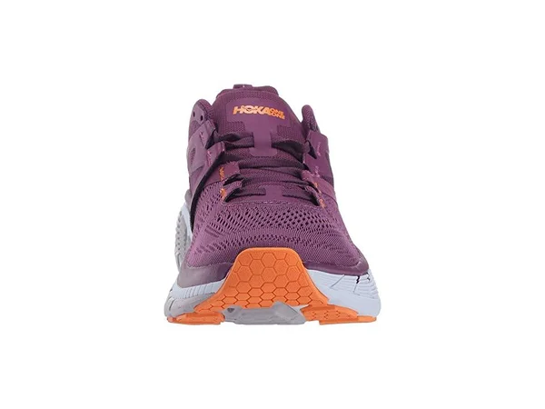 Hoka One One Gaviota 2 Women's Shoes Grape Juice/Bright Marigold : 6.5 D - Wide