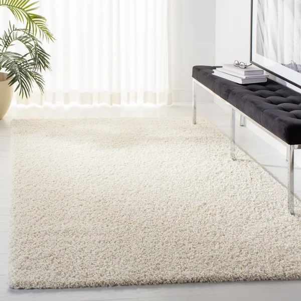 Safavieh Primo Shag PRM300U 6&7x22 x 6&7x22 Square Light Pink Area Rug