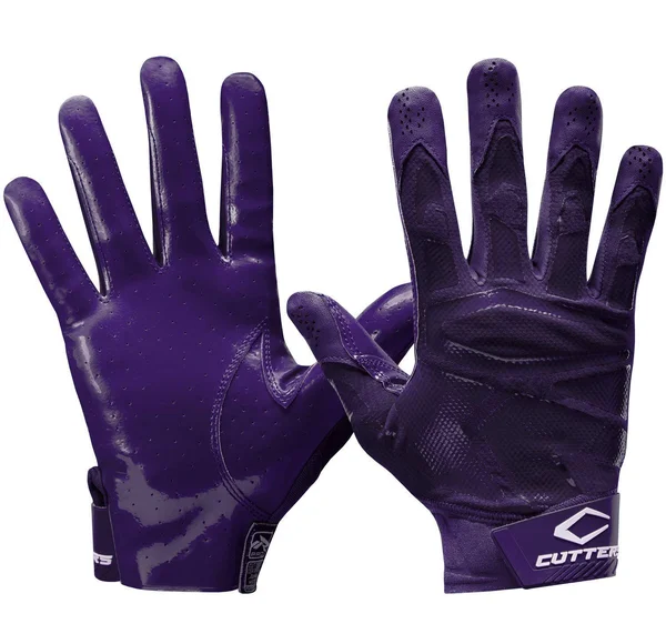 Cutters Rev Pro 4.0 Football Receiver Gloves, XL, Purple