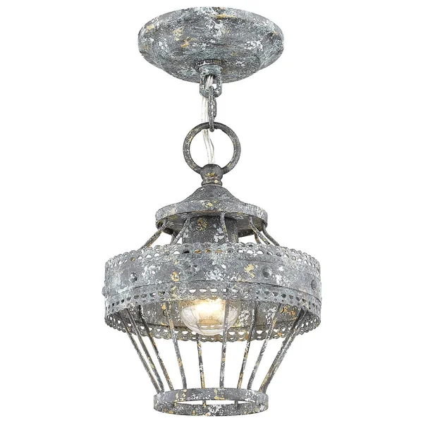 Golden Ferris Semi-Flush - Blue Verde Patina - 7856-1SF VP