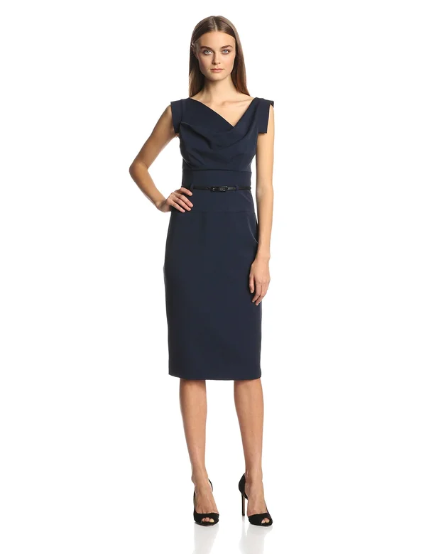 Black Halo Jackie Sheath Dress - 8 - Eclipse