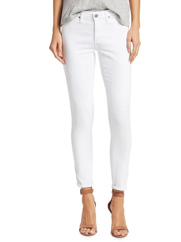 Ag The Legging Ankle Skinny Jeans - White, Women's, 32