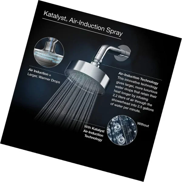 Kohler K-72595-BN Exhale B120 2.0 GPM Multifunction Handshower, Vibrant Brushed Nickel